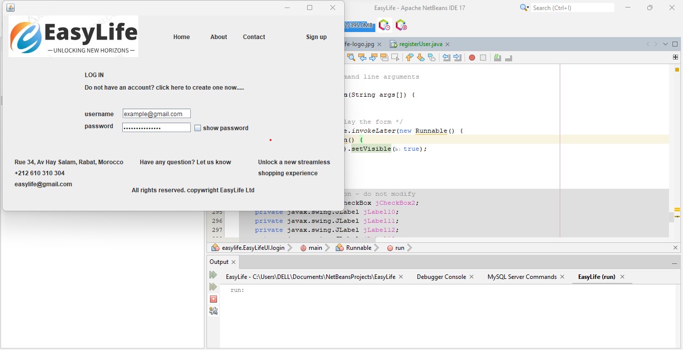 EasyLife Java Shopping App